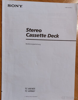 Sony Double Cassette Deck TC-WE 405 - 3