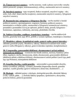 Maturitní otázky z biologie - 3