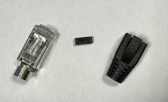 Konektory RJ45 CAT6A STP 8p8c vč. krytky 100ks - 3