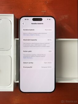 Apple iPhone 15 Pro Max Black Titanium 256GB TOP STAV - 3