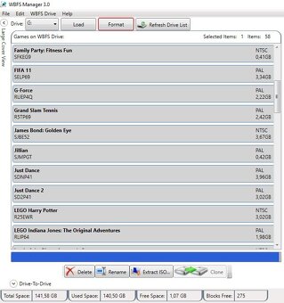 Nintendo Wii konzole - 3 ovladače - 320GB HDD  - 58 her - 3