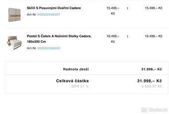 Manželská postel se skříní - 3