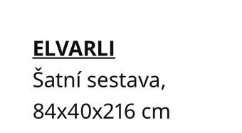 Šatní skříň ELVARLI úložná sestava - 3
