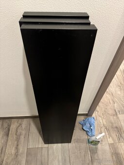 Závěsné police v černé barvě včetně kotevního materiálu - 3