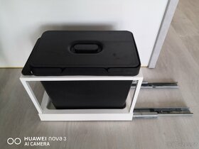 Výsuvný rám na tříděný odpad + koš s víkem - 3