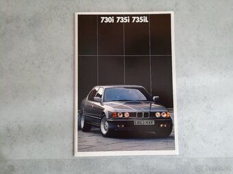 BMW E32 -složky s katalogy 1987 v angličtině -britská mutace - 3