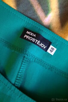 Nové, dámské, zelené šaty, viskoza, Móda Prostějov, vel.48 - 3