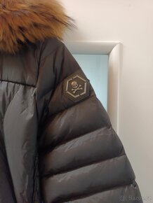 Dámský nový černý zimní kabátek Phillip Plein - 3