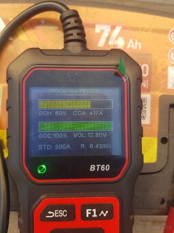 Autobaterie DETA Power 12V 74Ah 680A použitá - 3