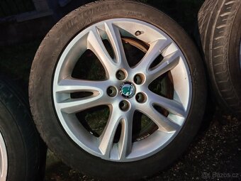 Originál ALU kola Škoda Fabia Roomster R16 + letní pneu - 3