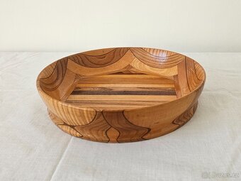Stará dřevěná retro mísa - 3