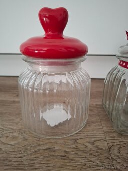 Dóza sklo,úložný box Sabichi, vánoční pečení - 3