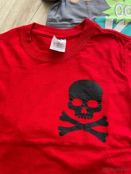 3x tričko s krátkým rukávem, vel. 122 - 3