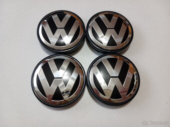 Středové krytky Vw, 56x52mm chrom logo - 3