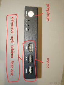 PWAY přepínač 4K@60Hz HDMI USB switch 2x1 - 3