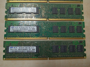 6X 1GB DDR2 800MHz CL6 RAM Samsung (Celkem 6GB RAM) - 3