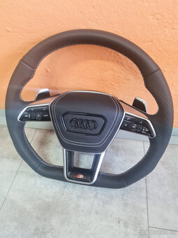 AUDI VOLANT - SPORTOVY S LOGOM S + AIRBAG + PADLA - 3