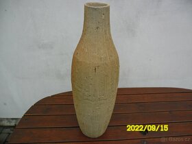 Váza,  lázenské pohárky a velká keramická váza, popelník - 3