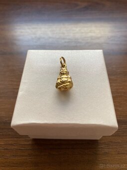 Zlatý přívěsek Budha - 3