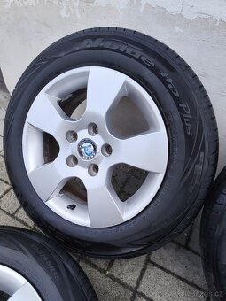 ALU 5x112 r15 ŠKODA + ZÁNOVNÍ LETNÍ PNEU - 3
