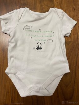 F&F body krátký rukáv, vel. 0-3m 3ks - 3