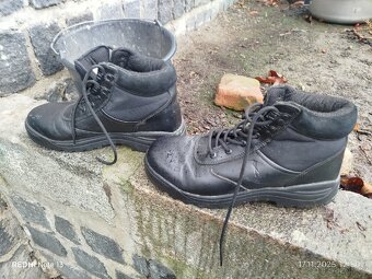 Pánské boty kotníčkové kožené. - 3