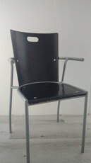 Černá dřevěná židle - 3