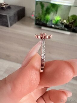 Vel. 7 nový dámský prsten květina - 3