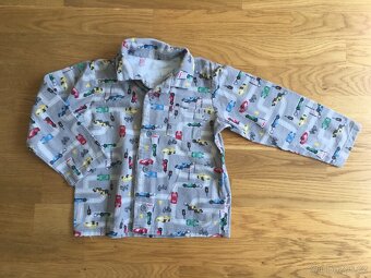 Šedé pyžamo flanel autíčka 3-4y Matalan - 3