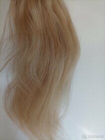 Pravé blond vlasy evropské k prodloužení - 3