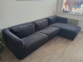 Velký rohový gauč, rozkládací s úložným prostorem - 3