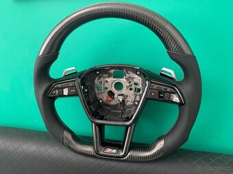 AUDI VOLANT KARBONOVY A6 A7 C8 Q8 S8 SQ8 E-TRON - 3