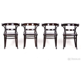 4x prvorepubliková křesílka, židle THONET - 3