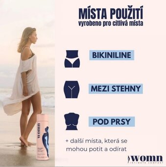 2 balení tělového pudru pro ženy Womn Intimate Comfort - 3