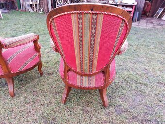 2x starožitné křeslo - 3