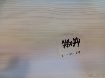 Damaškové polštáře pruh.2ks, 1ks NOVÝ bílý - 3