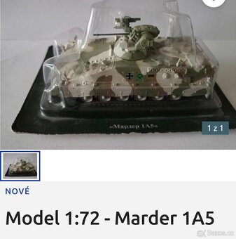 Modely tanků a jiné vojenské techniky 1/72 - 3