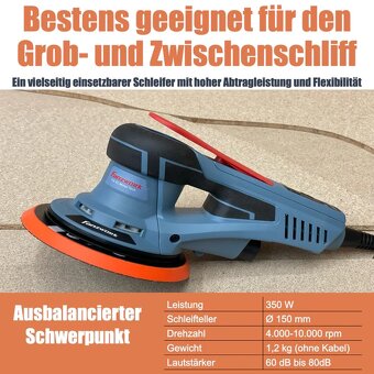 Nová Excentrická bruska 49B FANZWORK s talířem 150 mm - 3