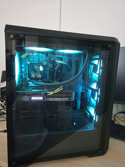 Herní ARGB podsvícený PC s vodním chlazením, i5, RTX 3060 - 3