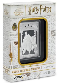 Stříbrná mince Harry Potter - Mozkomor (Magical Creatures) - 3