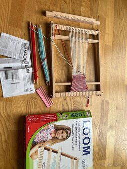 Dětský dřevěný tkalcovský stav Bino - 3