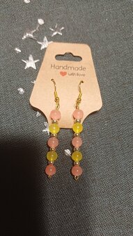 Ručně vyrobené skleněné náušnice - 3