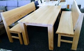 Dubový stůl celomasiv 90x199cm , tloušťka desky 5 cm - 3