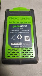 GreenWorks tlaková myčka, baterie 40V - 3