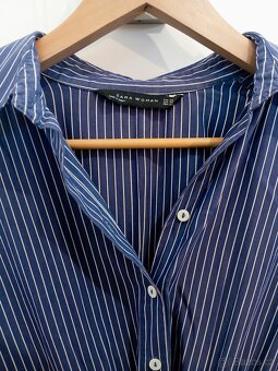Šaty ZARA XS – téměř nové – modré s proužky – 449 Kč - 3