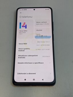 Xiaomi Redmi Note 11 Pro 5G 6/128 black. Záruka 6 měsíců. - 3