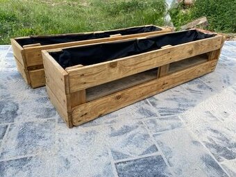 Vyvýšený truhlík z palet – ruční výroba - 3