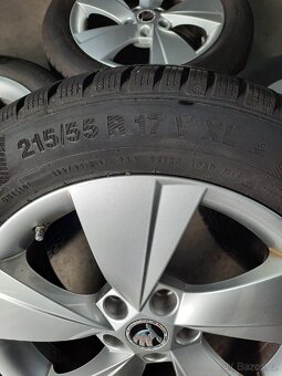 AL.kola 7Jx17H2 ET40 na zimní pneu.215/55R17vxl - 3