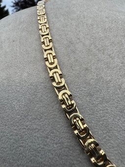 Zlaty řetěz - ležící vzor KRÁLOVSKÉ VAZBY -29.3G 585 14k - 3