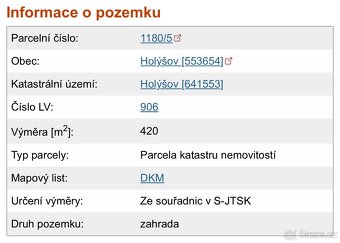 Pronájem zahrady v Holýšově – 420 m² - 3